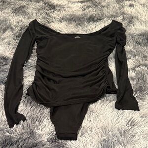 Elegant Black Off-Shoulder Women's Top